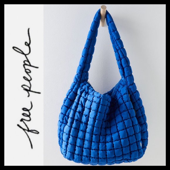 Free People Quilted Carryall LAPIS BLUE - Last One in Stock! - Picture 1 of 13